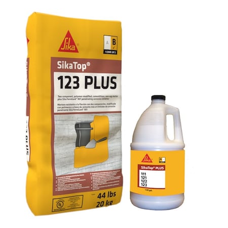 Sika SikaTop 123 Plus Gel Consistency 2-Component Anti-Corrosion Repair Mortar Kit 91151
